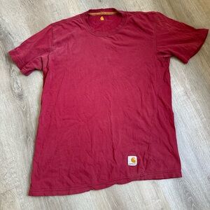 Carhartt Men's Burgundy Short Sleeve Tee